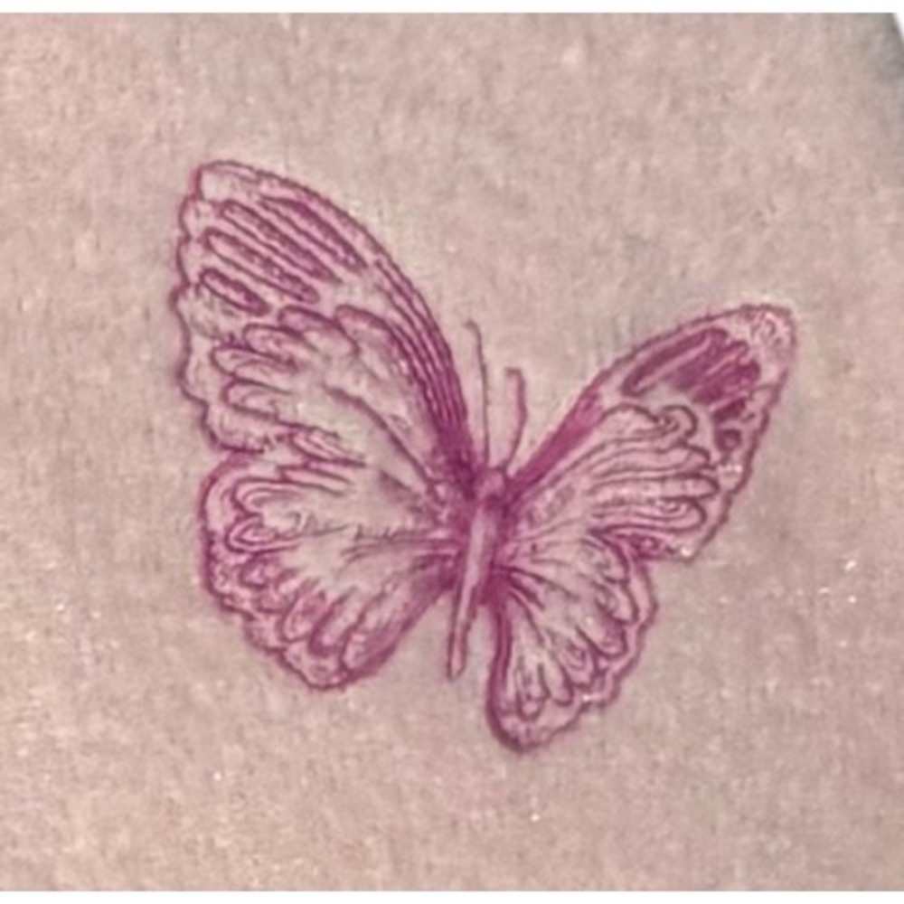 Wicked x Katie Kime Fuzzy Butterfly Lounge Pants Pink Wide Leg Sparkle Pajama L